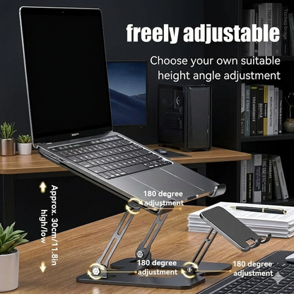 2 In 1 Steel Laptop Stand and Phone Holder